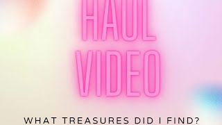 HAUL Flea markets book sales yard sales oh my haul haulvideo thrifthaul fleamarket [upl. by Kerrin]