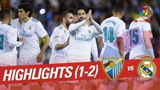 Resumen de Málaga CF vs Real Madrid 12 [upl. by Namdor]