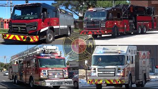 Rosenbauer Fire Truck Response Compilation 1 [upl. by Qulllon]