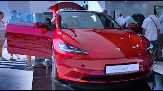 Tesla Model 3 Highland Ultra Red [upl. by Yleik42]