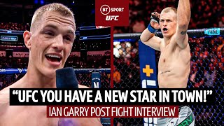 quotUFC you have a new star in town ⭐🇮🇪 Ian Garry beats Rodriguez  UFCCharlotte postfight interview [upl. by Alag]