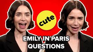 Emily In Paris Interview Lily Collins Shares Production Secrets [upl. by Annayrb]