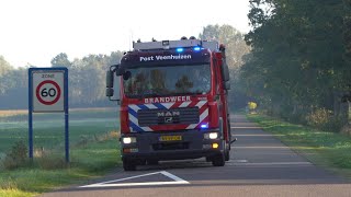 Brandweer Veenhuizen met spoed naar ongeval met gevaarlijke stoffen in gevangenis Norgerhaven [upl. by Busiek]