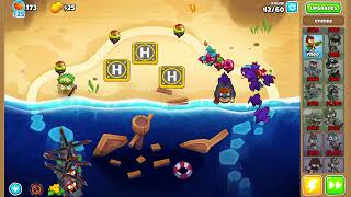 Bloons TD 6  Off The Coast  Easy  Deflation Strategy Guide [upl. by Pritchard]