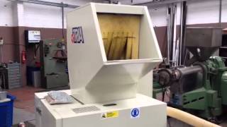 Plastic Granulating with the Tria 4535 Granulator [upl. by Aserehc818]