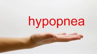 How to Pronounce hypopnea  American English [upl. by Muffin]