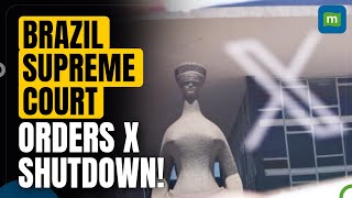 Brazil Supreme Court judge orders X shutdown in country [upl. by Iolenta924]