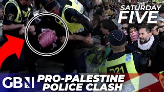 WATCH ProPalestine SCUFFLE with Police in Malmö as Eurovision TENSIONS flare  Latest [upl. by Hoang]