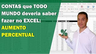 Como Calcular AUMENTO PERCENTUAL no EXCEL Todas as Porcentagens 1 de 4 [upl. by Oidiple951]