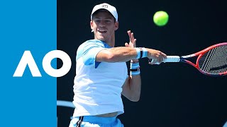 Rudolf Molleker v Diego Schwartzman match highlights 1R  Australian Open 2019 [upl. by Kire]