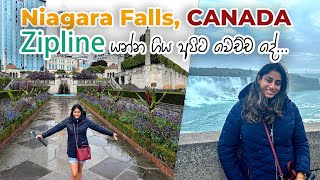 Niagara Falls Canada  Falls View  Outlet Shopping  Canada Vlogs SINHALA [upl. by Warrin]