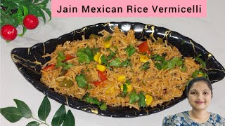 Jain Mexican Rice Vermicelli Very Easy amp Quick Recipe [upl. by Ellennad]