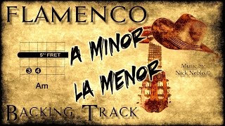 Flamenco Rumba Spanish Backing Track Am G F E fast [upl. by Lamek471]