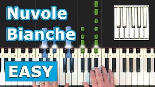 Ludovico Einaudi  Nuvole Bianche  Piano Tutorial Easy  How To Play Synthesia [upl. by Bent]