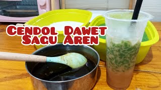 CENDOL DAWET SAGU AREN Hasilnya banyak dan cara buat Gampang [upl. by Derian]