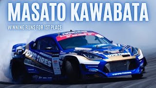 Masato KAWABATA  Winning Runs For 1st Place  D1 Grand Prix 2022  Round 1 Fuji Speedway [upl. by Dylan]