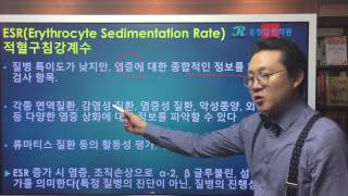 염증수치 ESR Erythrocyte Sedimentation Rate 적혈구침강속도계수 [upl. by Orlina]