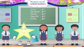 Position words amp Ordinal Numbers  Maths  Maths For Kids  Learn Grade 1 [upl. by Ydderf]