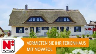 Vermieten Sie Ihr Ferienhaus mit NOVASOL [upl. by Aeht]