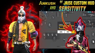 ANKUSH FF custom HUD  Ankush Freefire jaisi settings kaise kare Ankushff [upl. by Uile369]