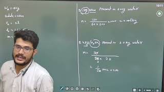 lec10  molarity of solution chemistryclass11 concentrationterms molarity jeemains neet [upl. by Ainevul]