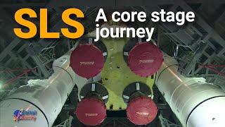 Space Launch System A core stage journey  From hot fire to stacking [upl. by Pryce]