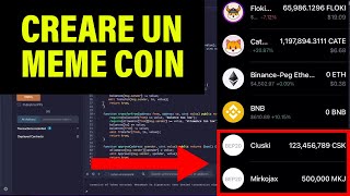 Creare una criptomoneta  memecoin in 5 minuti  Metodo Facile [upl. by Annotahs]