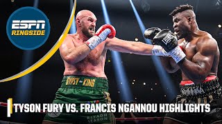 Tyson Fury vs Francis Ngannou HIGHLIGHTS 🎥  ESPN Ringside [upl. by Herrah941]