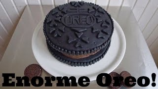 Recept voor een Enorme Reuze Oreo van Taart  Bakken met Bastaart [upl. by Ariahay]