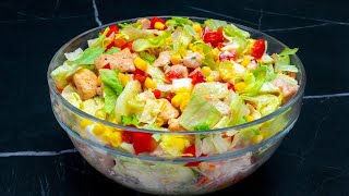 Cette recette fera envie à tous les cuisiniers  Salade facile et super délicieuse [upl. by Aikin]