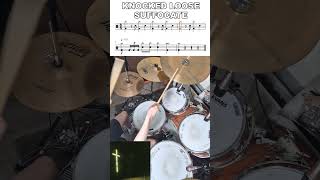 Knocked Loose  Suffocate  Drum Breakdown fyp shorts drums [upl. by Autrey]