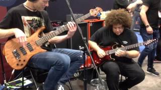 NAMM 2016 Chapman guitars TJ Armstrong bass stuff with Bea [upl. by Isadore]