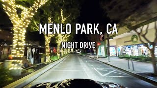 Menlo Park Night Drive in 4K [upl. by Muiram]