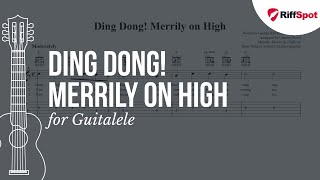 Ding Dong Merrily on High Guitalele Tab [upl. by Hars591]