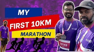 My First 10km Marathon  An Unforgettable Experience kauveryhospital marathon running goals [upl. by Warwick]