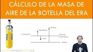 CALCULO DE LA MASA DE AIRE DE LA BOTELLA DEL ERA [upl. by Iturk]