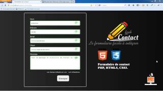 Tutos dreamweaver Formulaire de contact PHP CSS3 HTML5 avec transitions CSS3 envoi mail PHP [upl. by Brewer]