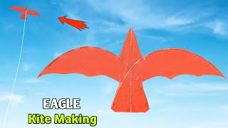 How to make Eagle Kite  patang kese banate he  Kite Making  Easy to make [upl. by Melar]