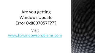 Fix Windows Update Error 0x8007057F [upl. by Keisling101]