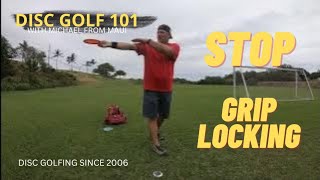 STOP GRIP LOCKING DISC ARM FINISHES ABOVE HEAD  DISC GOLF 101 [upl. by Osicnarf]