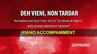 Deh vieni non tardar  Mozart Karaoke  Score guide  Soprano [upl. by Forsyth]