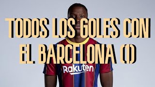 TODOS LOS GOLES DE ILAIX MORIBA CON EL BARCELONA 1 [upl. by Reinnej838]