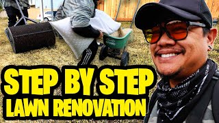 Best Lawn Renovation Method 100 SUCCESS RATE  Skip the rest this process works SPRING OR FALL [upl. by Hannavas114]