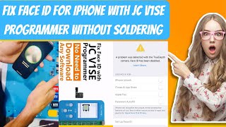 Fix Face ID for iPhone X and xs with JC V1SE ProgrammerWithout Soldering [upl. by Windham]