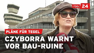 Baustelle Tegel Wissenschaftssenatorin hält an HochschulUmzugsplänen fest [upl. by Baerman935]