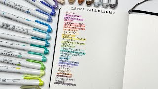 There are 30 Mildliner colors now What is your favorite [upl. by Suoivatnod749]