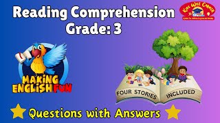 English Reading Comprehension for Grade 3  Questions and Answers [upl. by Eidnalem]