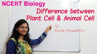 Difference between Plant cell amp Animal cell  Biology for Class 9th amp 11th [upl. by Dusa]