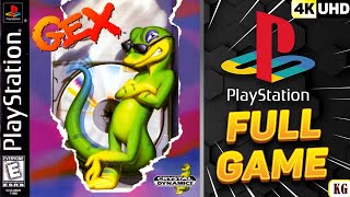 Gex  PS1  4K60ᶠᵖˢ UHD🔴  100 Longplay Walkthrough Playthrough Movie FULL GAME [upl. by Nenerb210]