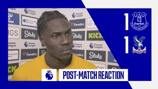 EVERTON 11 CRYSTAL PALACE AMADOU ONANAS POSTMATCH REACTION [upl. by Assenav788]